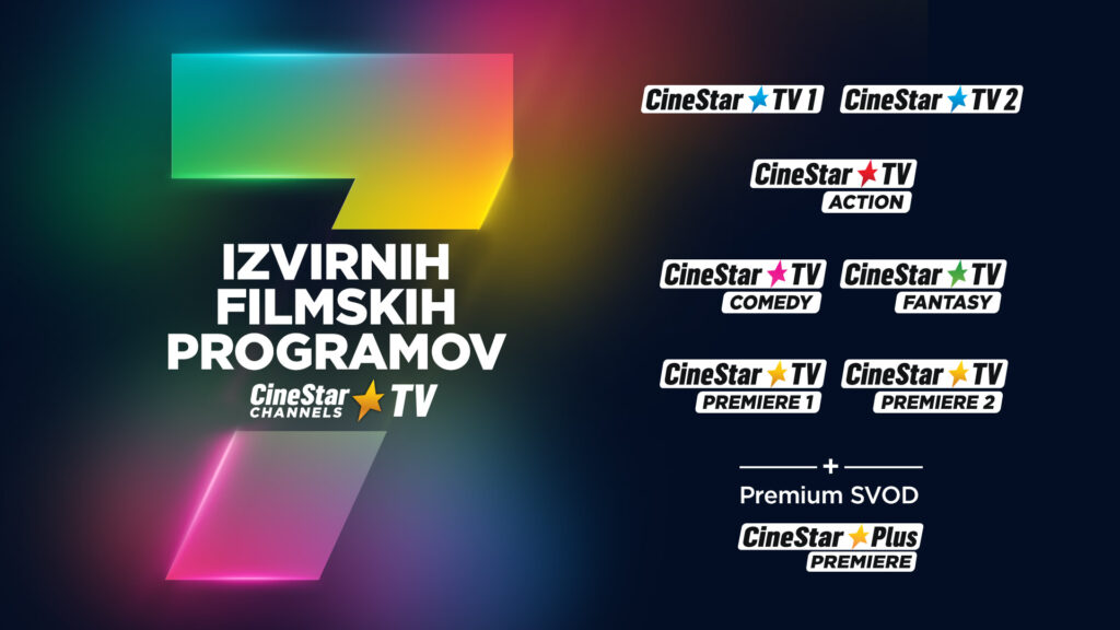 Neomejena zabava ob sedmih programih CineStar in ob naročniški videoteki CineStar Premiere+