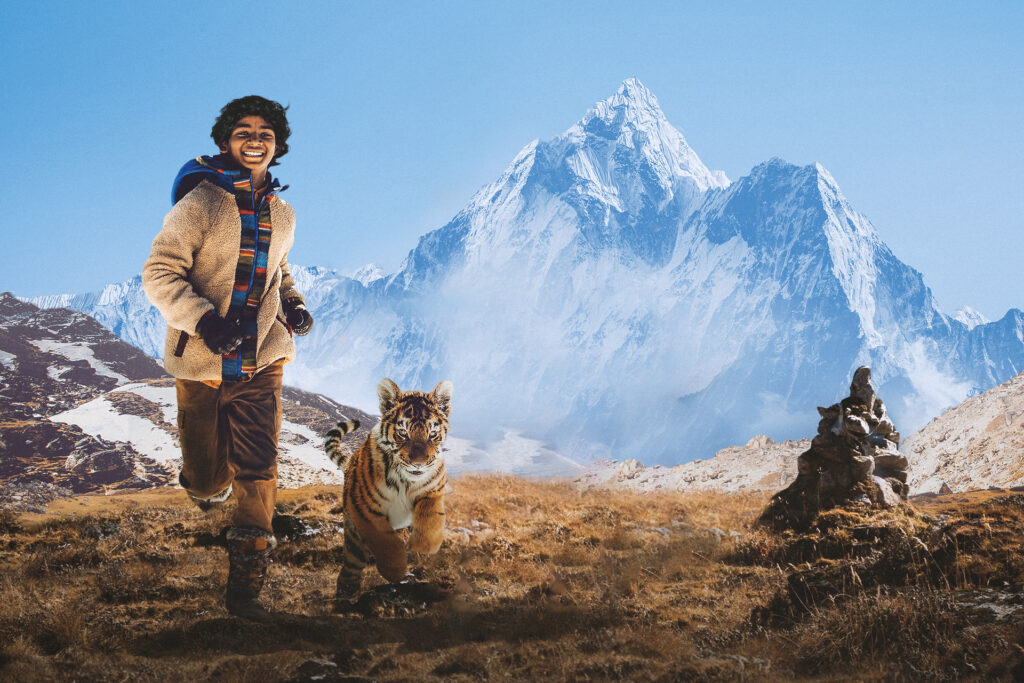 Deček in tiger