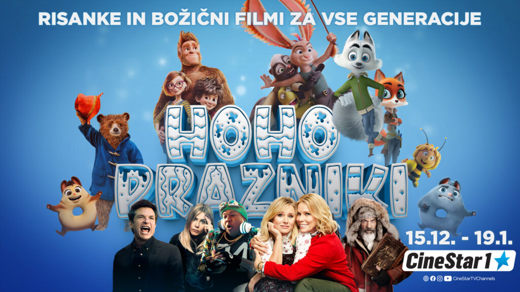 PRAZNIČNA ČAROBNOST NA CINESTAR 1: RISANKE IN BOŽIČNI FILMI ZA VSE GENERACIJE