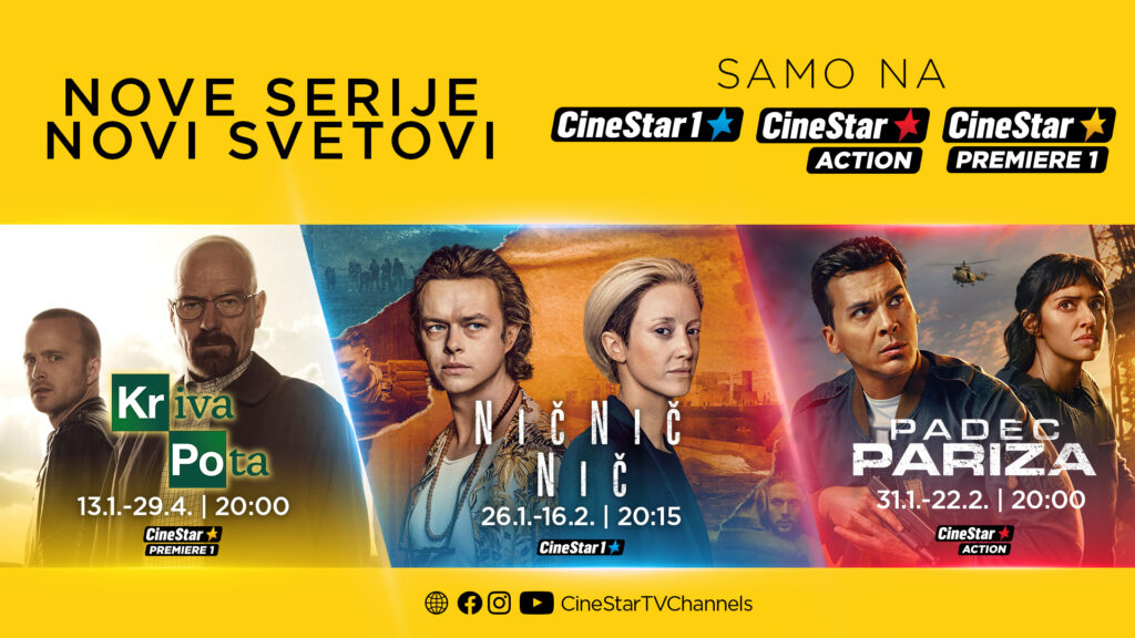 SPEKTAKULARNE SERIJE OSVAJAJO CINESTAR CHANNELS!