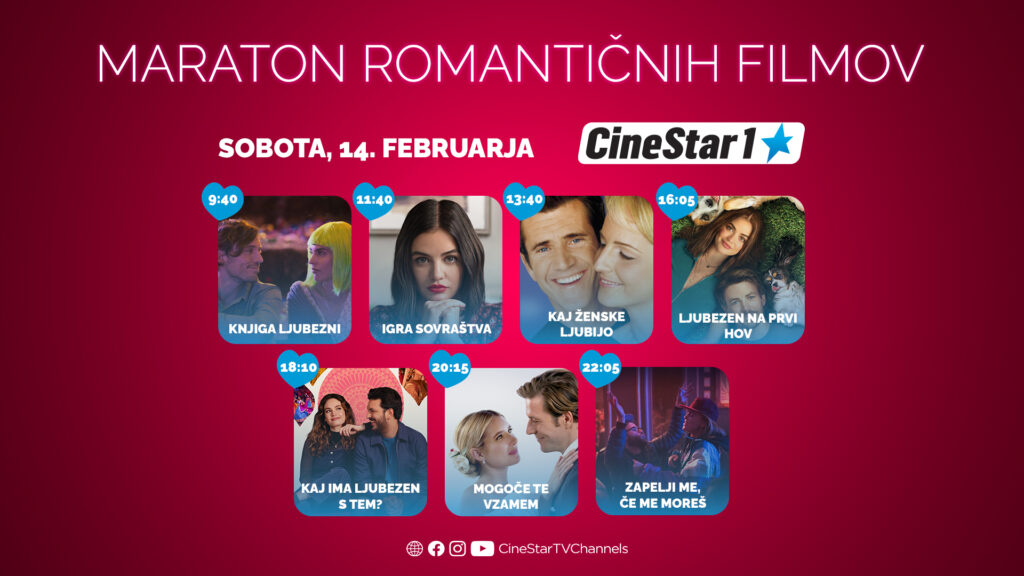 VALENTINOVO OB FILMSKEM MARATONU ROMANTIKE NA CINESTAR 1